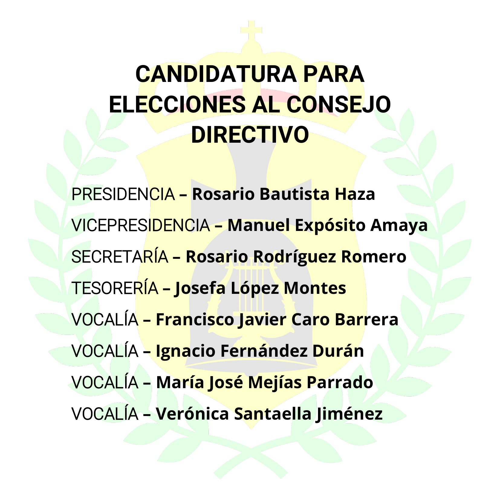 CANDIDATURA PRESENTADA