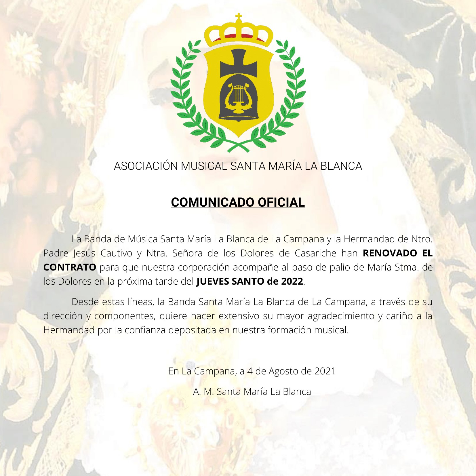 OFICIAL – RENOVACIÓN